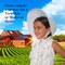 Vintage Old Fashioned Bonnet - White Colonial Pioneer Prairie Felt Sun Hat Costume Bonnets for Women and Children
